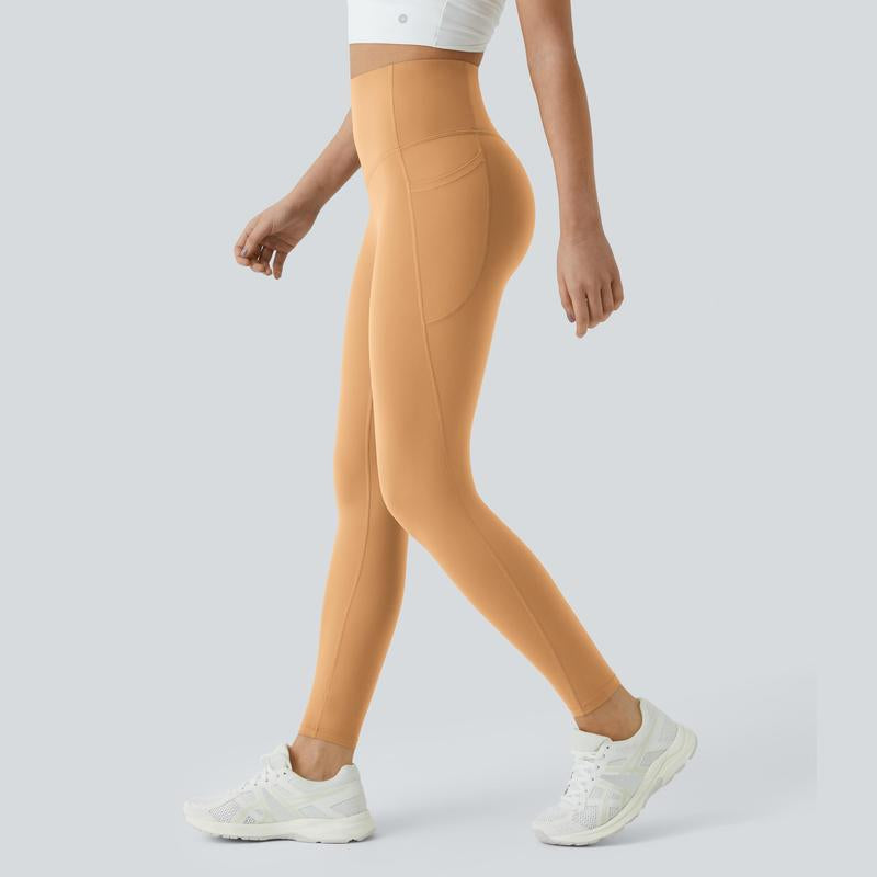 Ultrasculpt High Waisted Tummy Control Side Pocket Shaping Training Leggings 