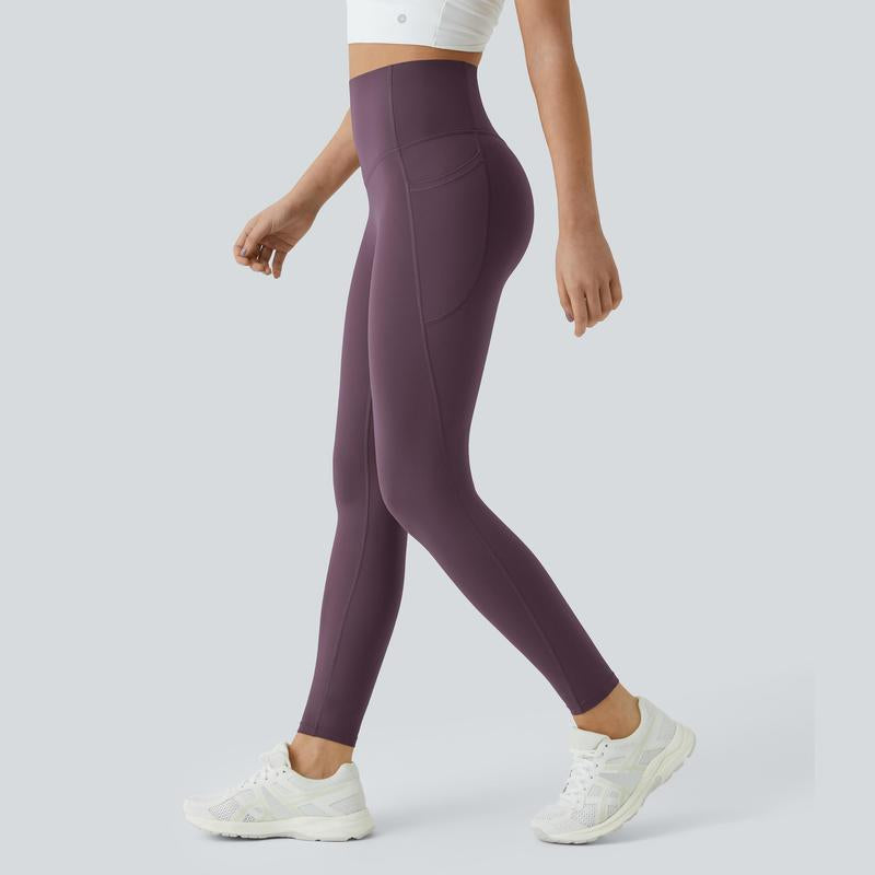 Ultrasculpt High Waisted Tummy Control Side Pocket Shaping Training Leggings 