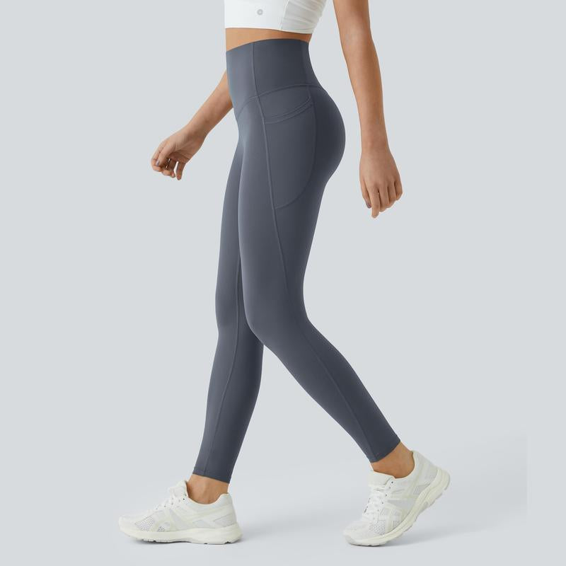Ultrasculpt High Waisted Tummy Control Side Pocket Shaping Training Leggings 