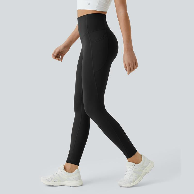 Ultrasculpt High Waisted Tummy Control Side Pocket Shaping Training Leggings 