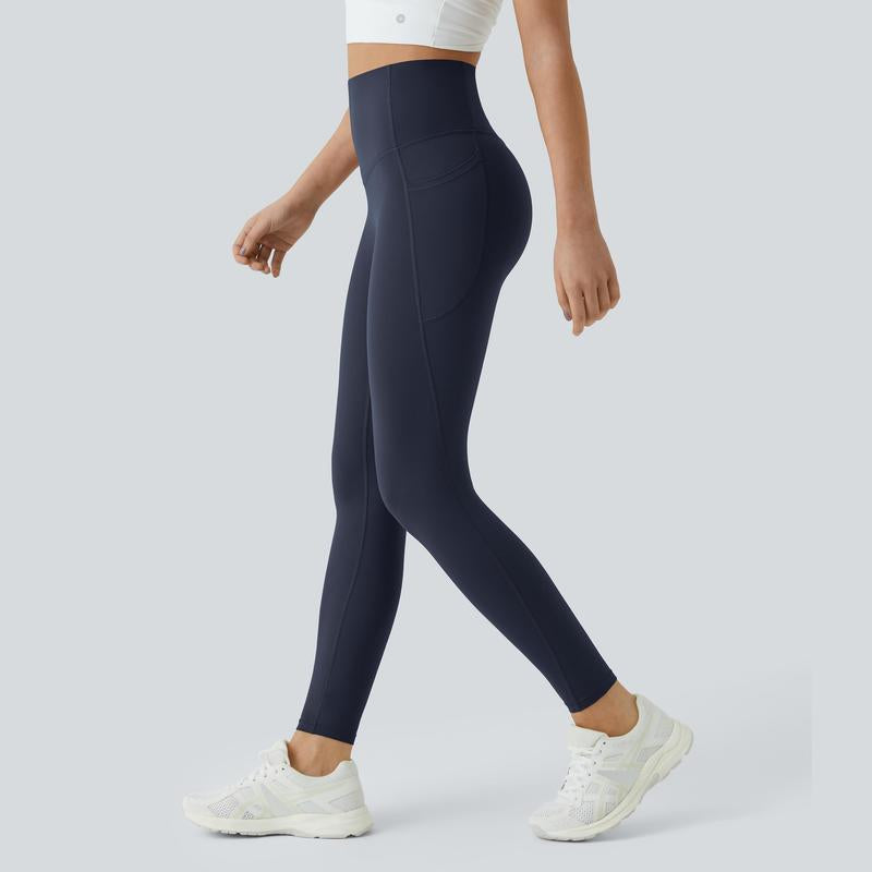 Ultrasculpt High Waisted Tummy Control Side Pocket Shaping Training Leggings 