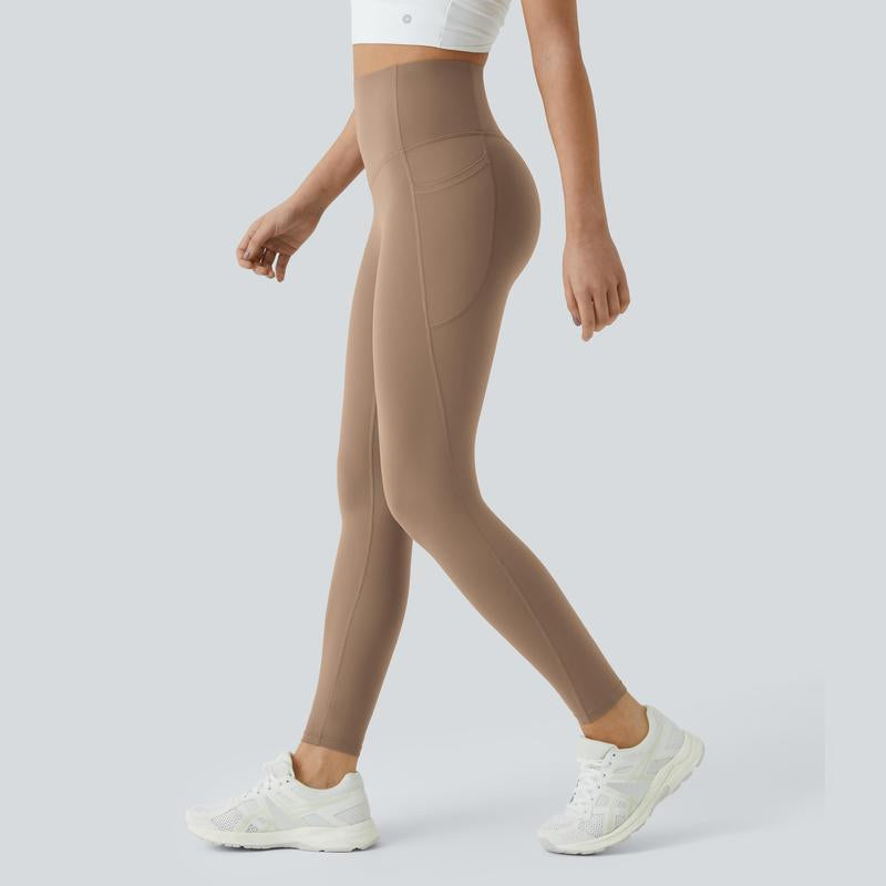 Ultrasculpt High Waisted Tummy Control Side Pocket Shaping Training Leggings 