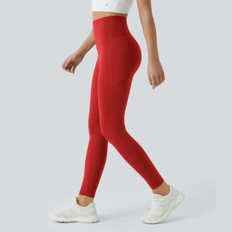 Ultrasculpt High Waisted Tummy Control Side Pocket Shaping Training Leggings 