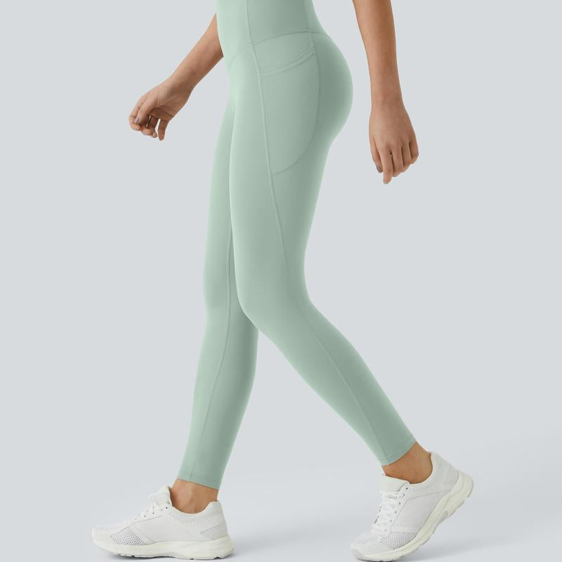 Ultrasculpt High Waisted Tummy Control Side Pocket Shaping Training Leggings 