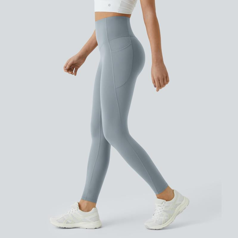Ultrasculpt High Waisted Tummy Control Side Pocket Shaping Training Leggings 