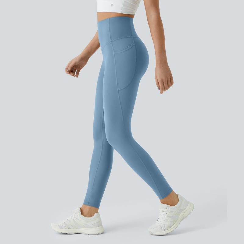 Ultrasculpt High Waisted Tummy Control Side Pocket Shaping Training Leggings 