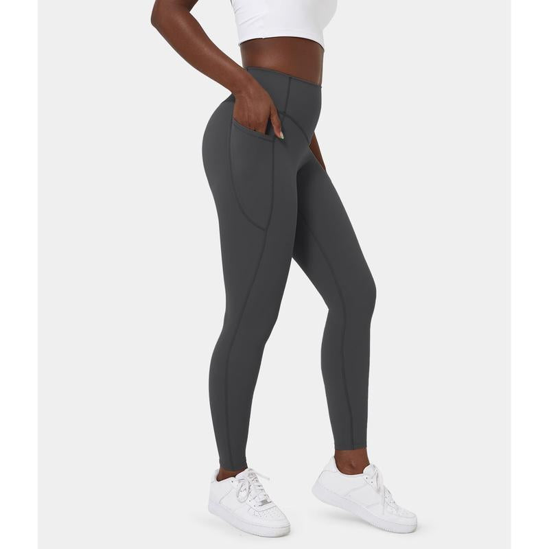 Ultrasculpt High Waisted Tummy Control Side Pocket Shaping Training Leggings 
