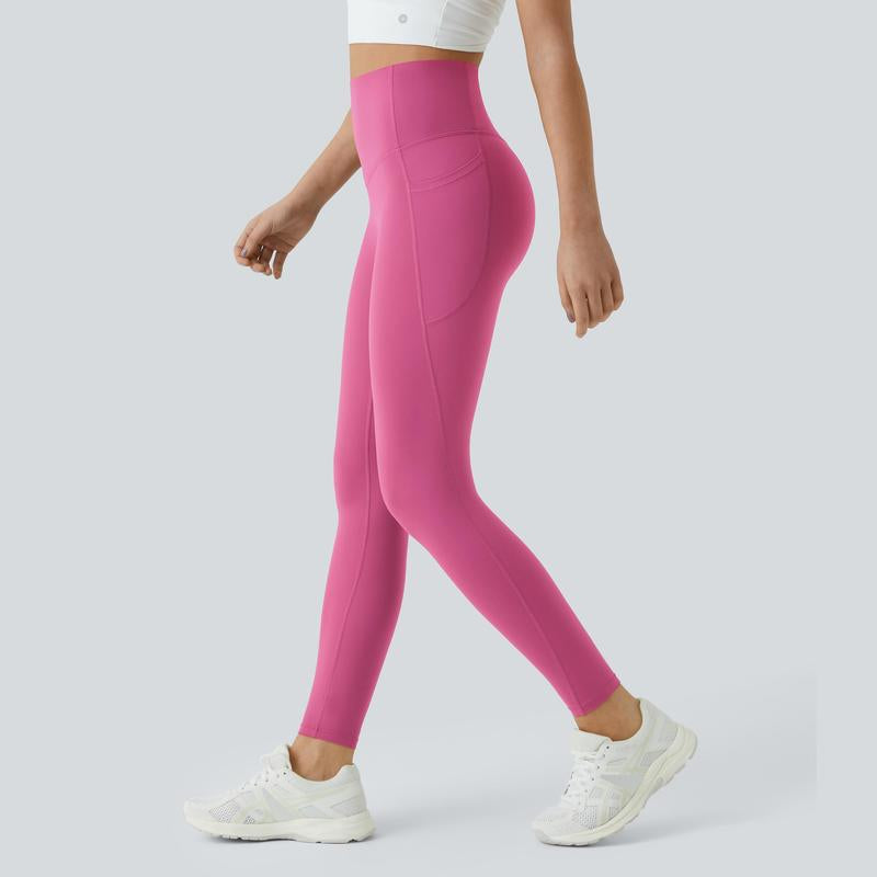Ultrasculpt High Waisted Tummy Control Side Pocket Shaping Training Leggings 