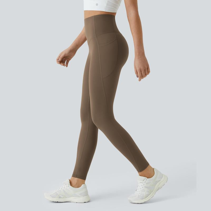Ultrasculpt High Waisted Tummy Control Side Pocket Shaping Training Leggings 