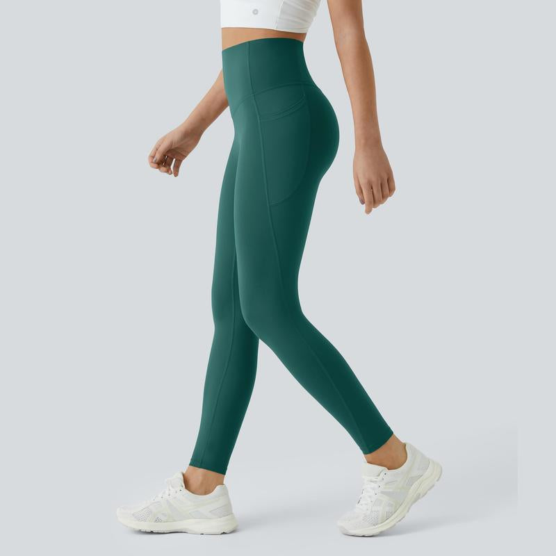 Ultrasculpt High Waisted Tummy Control Side Pocket Shaping Training Leggings 
